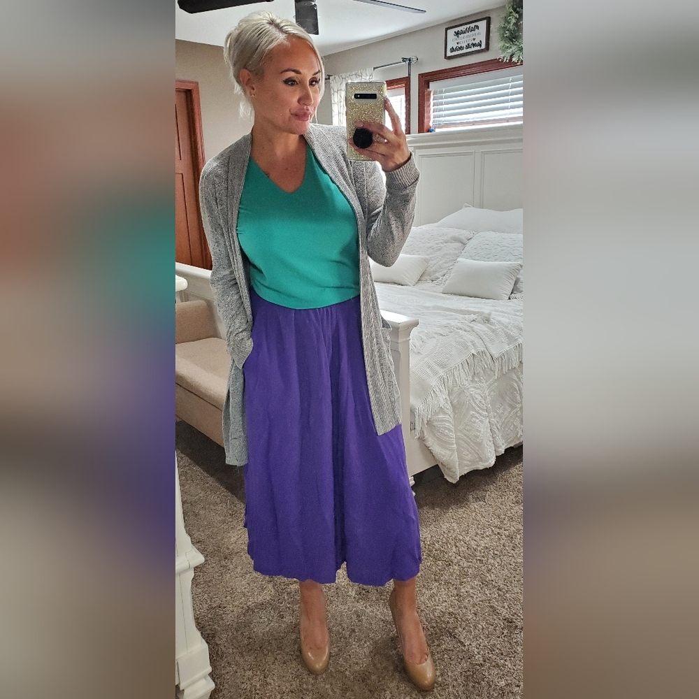 Vintage Alfred Dunner Cottagecore Skirt (PURPLE)